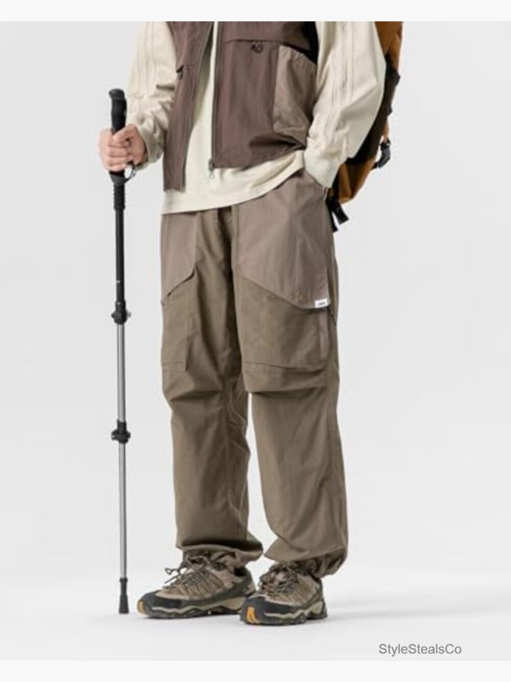 Paratrooper Cargo Pants – Lightweight Quick Dry Joggers with Fleece Lined - Picture 5 of 7